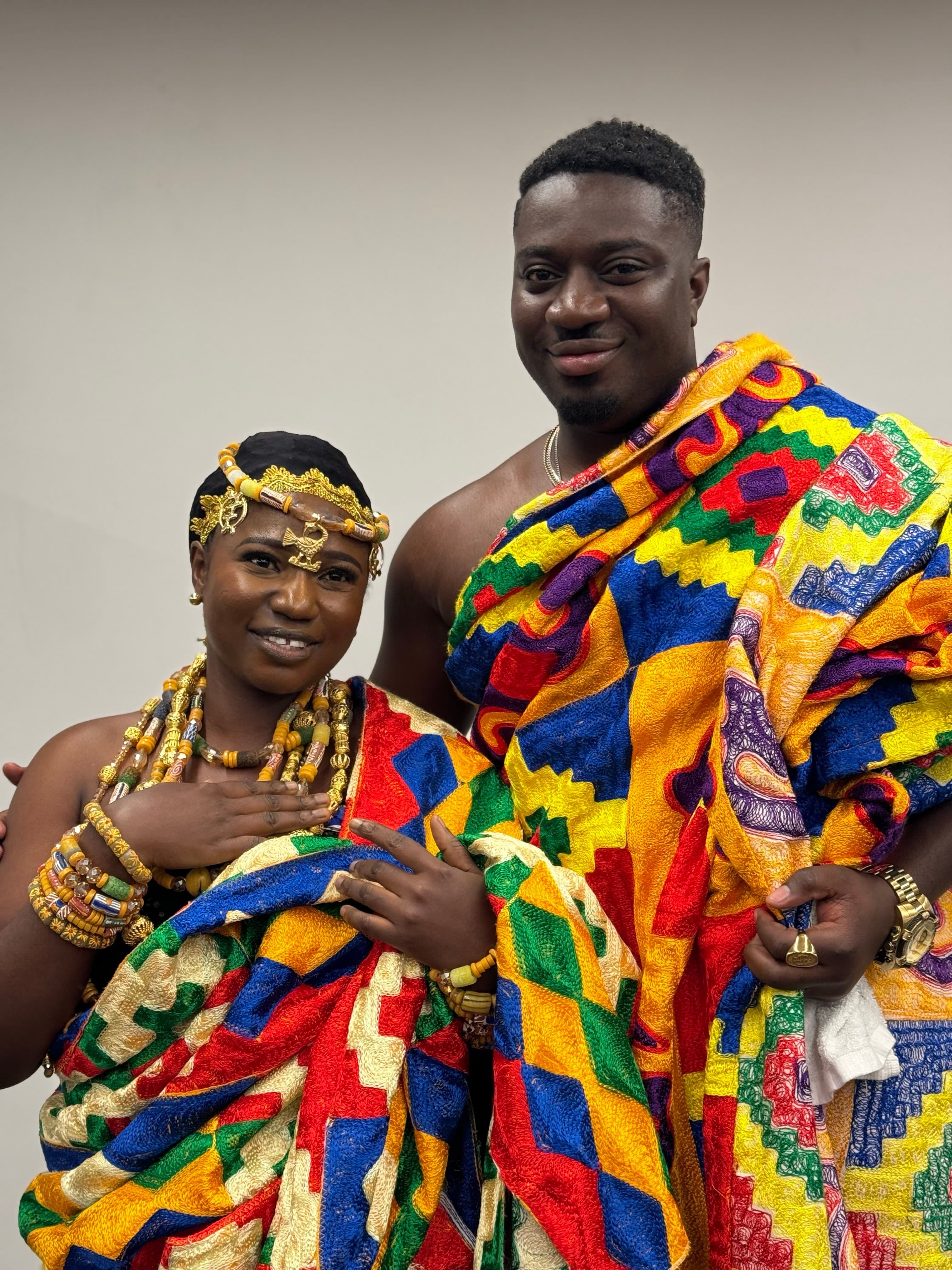 Couple in traditional attire
